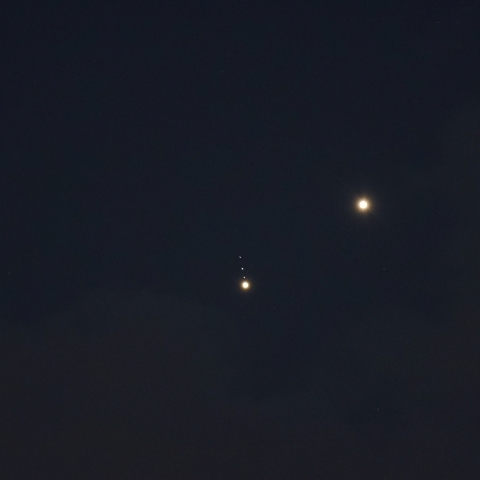 金星と木星の接近　2023年3月2日