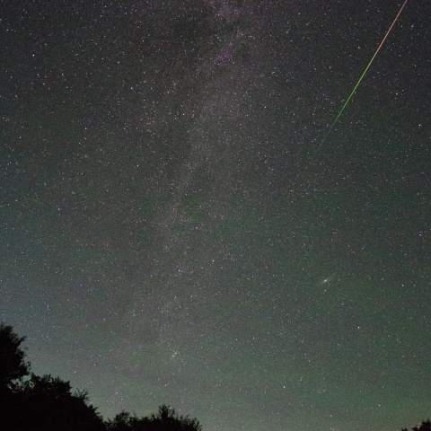 ペルセウス座流星群の流星　2023年8月10日