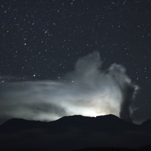 御嶽噴火の夜
