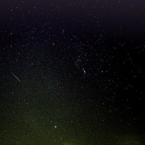 ふたご座流星群とオリオン