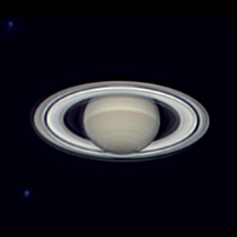 2018/7/1 土星と衛星