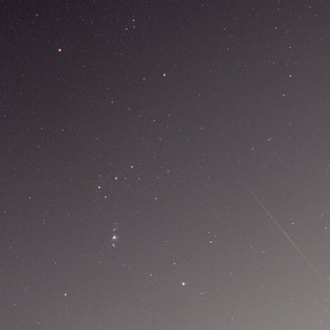 東京で撮影したふたご座流星群