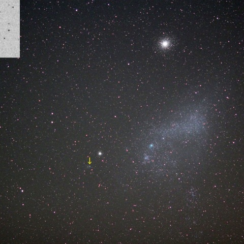 小マゼラン雲とサイディング・スプリング彗星