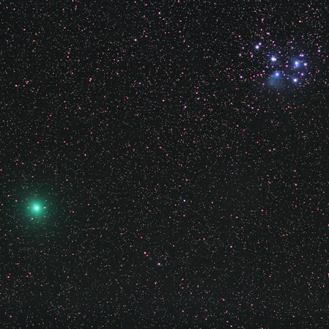 プレアデスとウィルタネン彗星