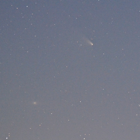 M31とパンスターズ彗星