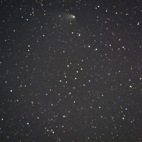 カシオペヤ座α星とパンスターズ彗星