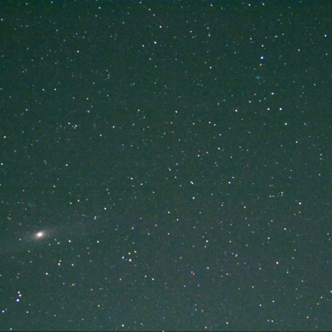 M31とレモン彗星