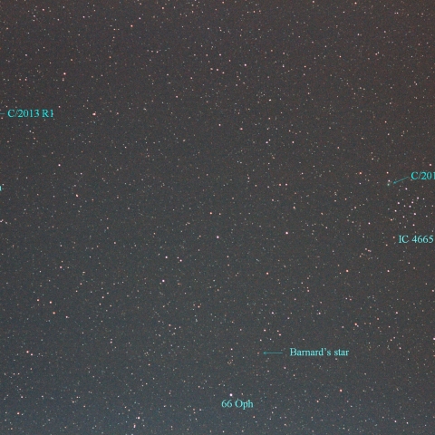 ラブジョイ彗星とリニア彗星とバーナード星