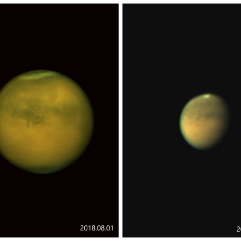 火星の視直径比較