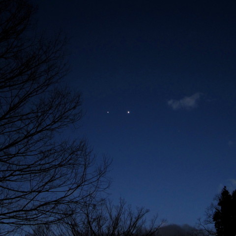 金星と木星の接近