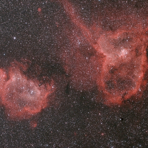 ハート星雲と胎児星雲