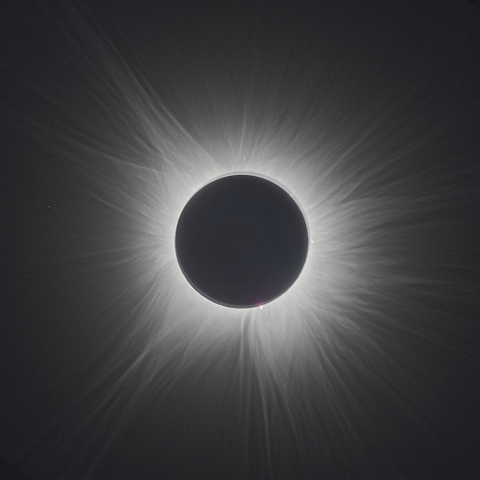 皆既日食2024年4月8日［外部コロナ f600mm］