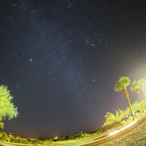 冬の星座（USA，アリゾナ，アホにて）