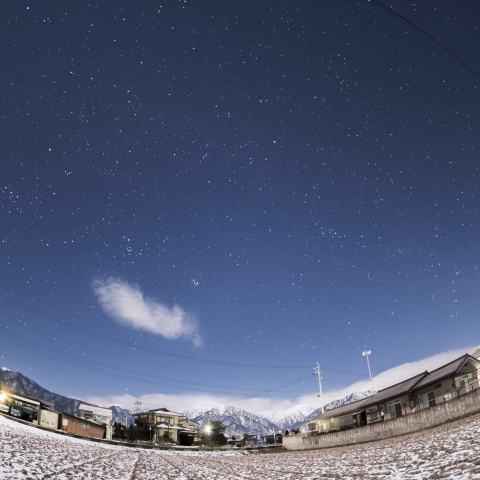 冬の星座～淡い天の川
