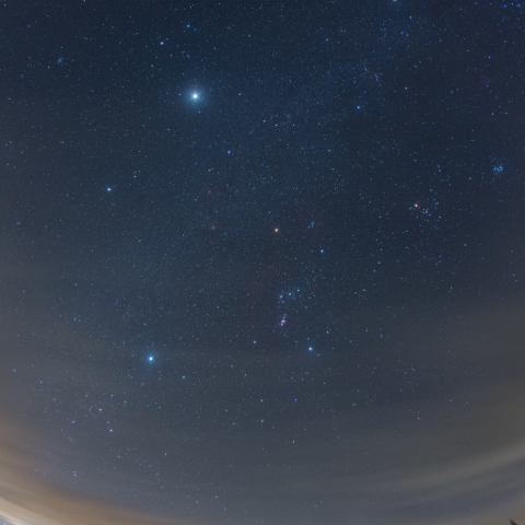 冬のダイヤモンドとカノープス