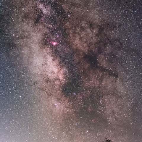 立ち上がる天の川