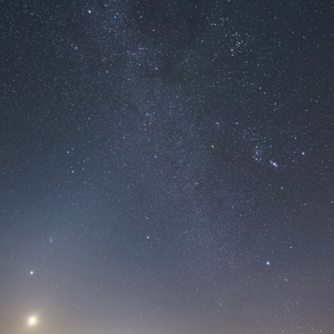 昇る冬のダイヤモンド