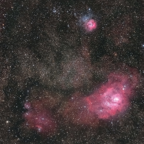 M8とM20～猫の手星雲