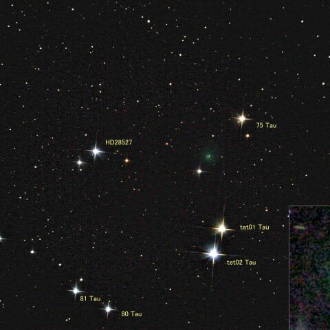 ヒアデスの中の串田彗星