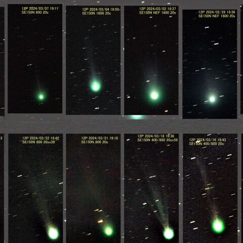 ポン・ブルックス彗星 2024/02/26-03/23