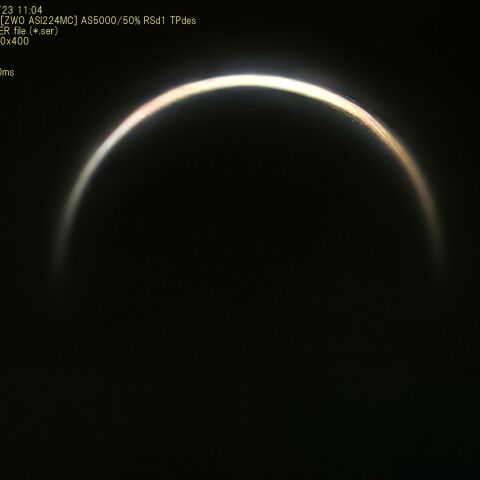 内合直後の金星(2026/10/23)