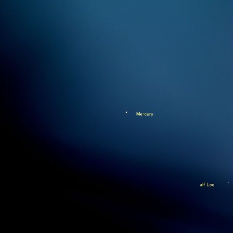 水星とレグルスの大接近