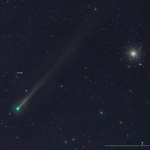 12/4 レナード彗星とM3