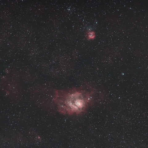 M8 干潟星雲 / M20 三裂星雲 / NGC6559他 猫の手星雲