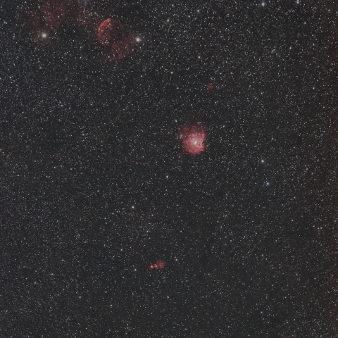 オリオン座からふたご座にかけての散光星雲