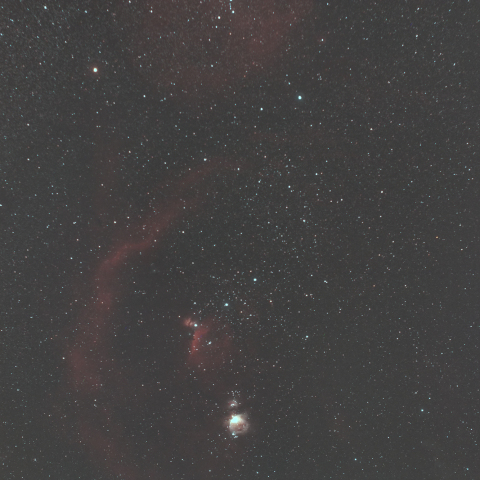 オリオン座の散光星雲