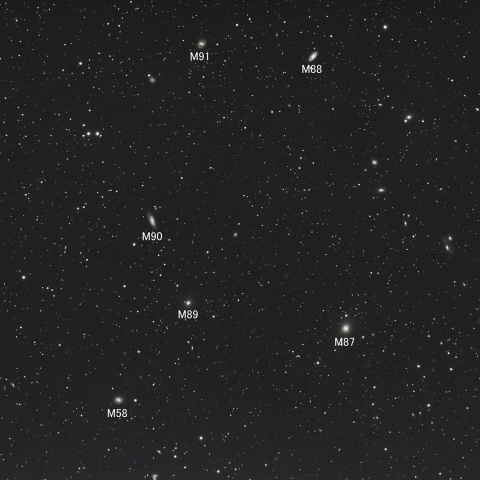 春の銀河祭り（おとめ座銀河団）