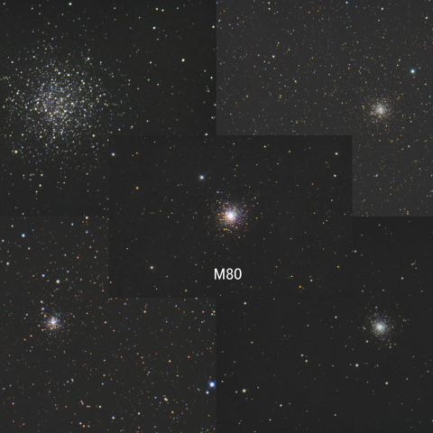 夏の球状星団 M55/M69/M70/M75/M80