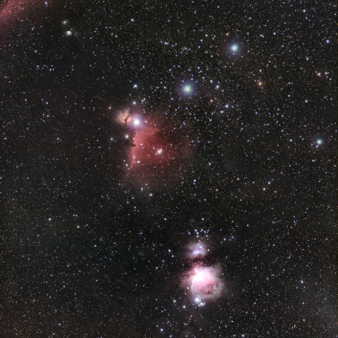 M42 オリオン大星雲　／　IC434 馬頭星雲