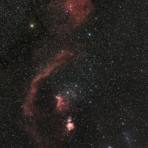 オリオン座の散光星雲