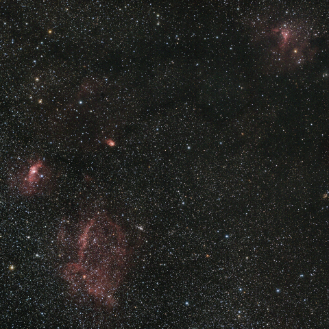 カシオペア座付近の散光星雲