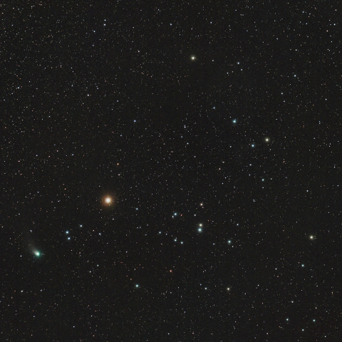 ZTF彗星 (C/2022 E3)　／　Mel25 (ヒアデス星団)