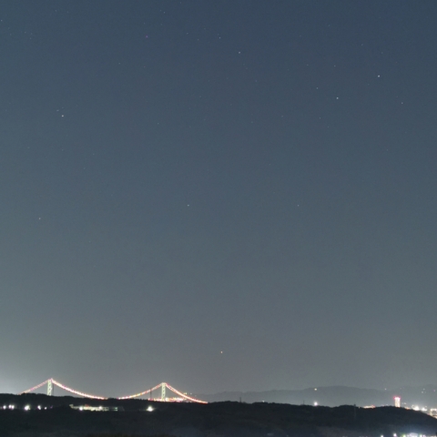 明石海峡大橋とカノープス