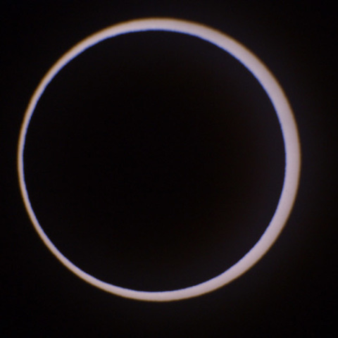 金環日食（栃木県下野市、食最大）