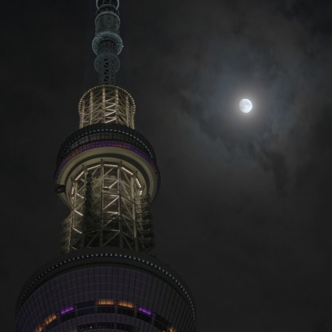十三夜（栗名月）と『雅』のスカイツリー