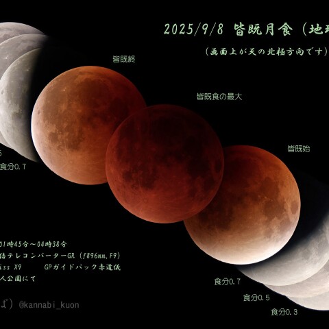 2025/9/8 皆既月食（地球の影）