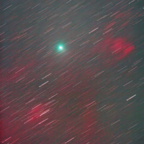 ハート星雲北部を往くジャック彗星＠都内