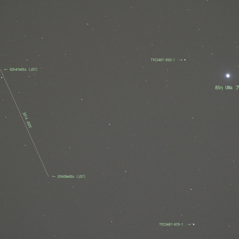 アルカイド付近を駆け抜けた2014 JO25