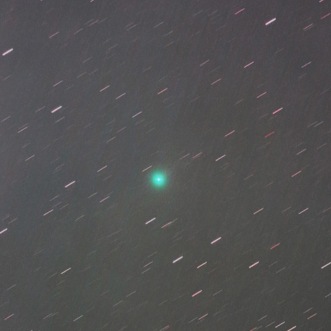 都内から捉えたパンスターズ彗星 (C/2017 S3)