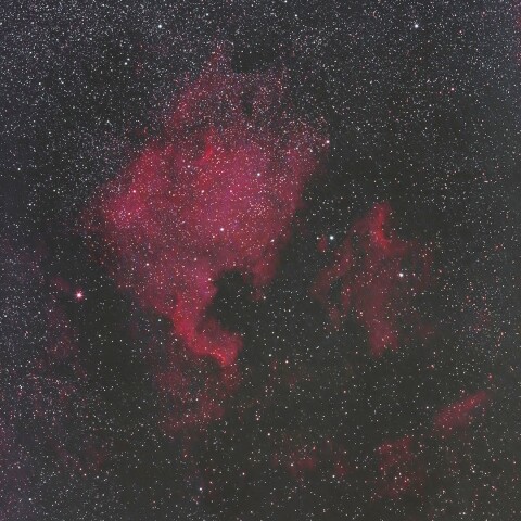 北アメリカ星雲とペリカン星雲