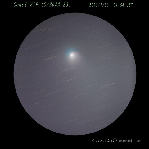 ZTF彗星（C/2022 E3）＠都内