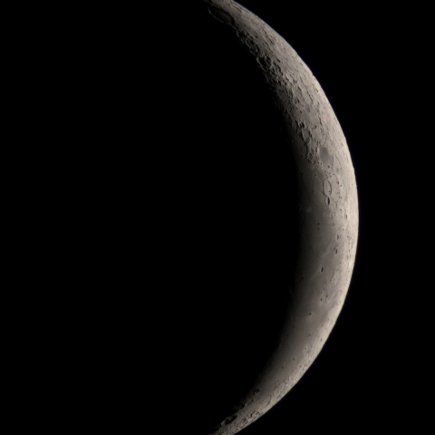 9月13日明け方の月（月齢26.2）