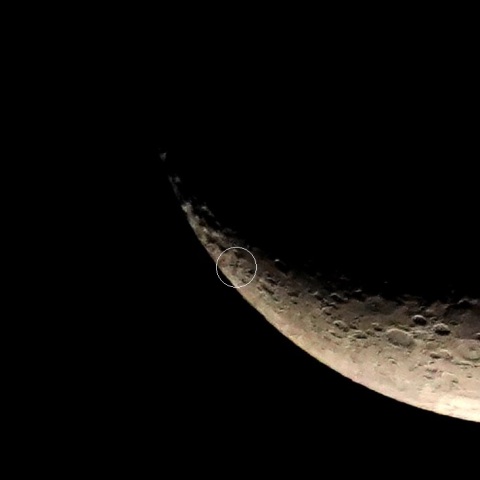 月面X　(月齢3.7)