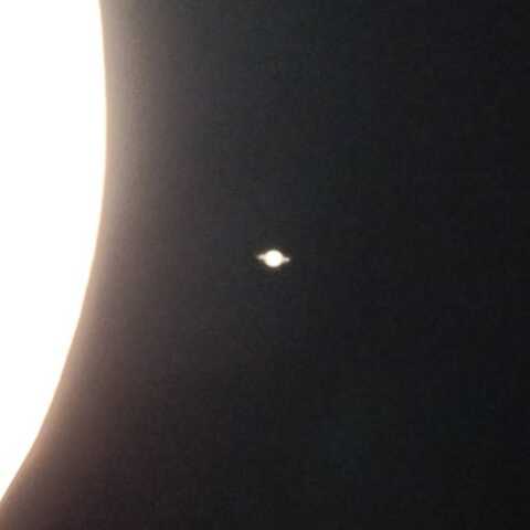 土星食　出現9分後