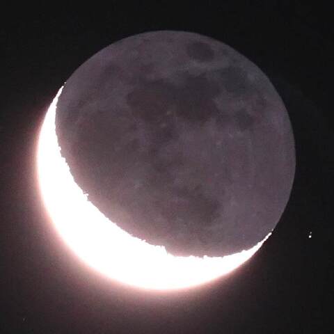 月(月齢25.6)接近したてんびん座二重星