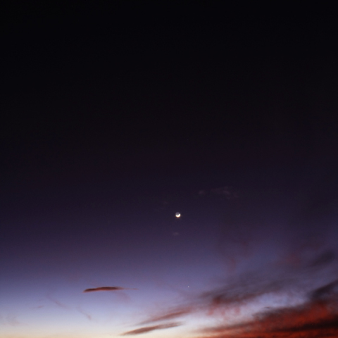 水星と月と木星